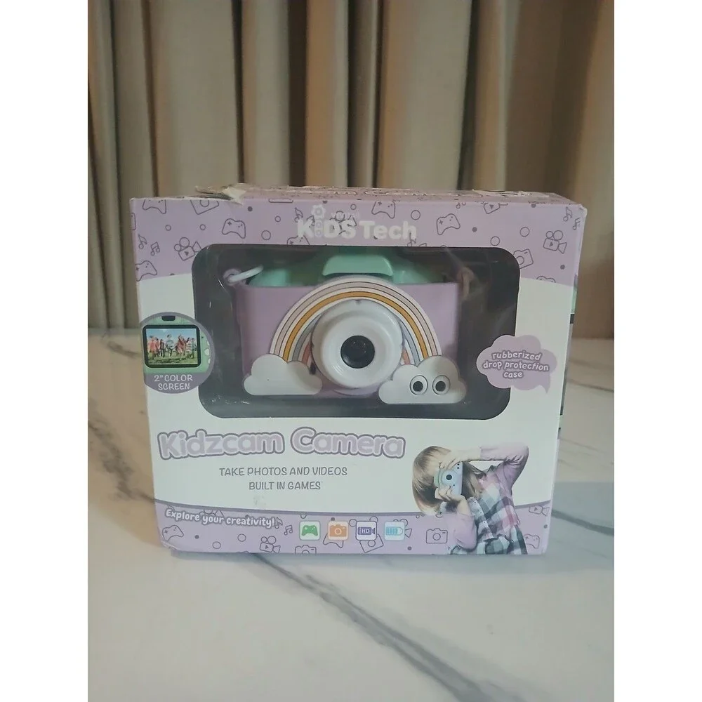 Vivitar Kidzcam Camera for Kids, Rainbow Camera 1080p Video & Built In Games
